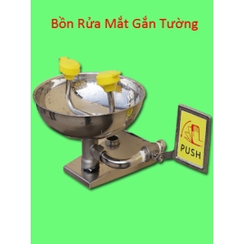 Bồn rửa mắt khẩn cấp gắn tường bằng thép không gỉ inox 304