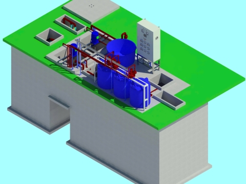 Mô hình hệ thống xử lý nước thải sản xuất điển hình (có thể áp dụng cho nước thải sơn tĩnh điện, hóa chất,...)